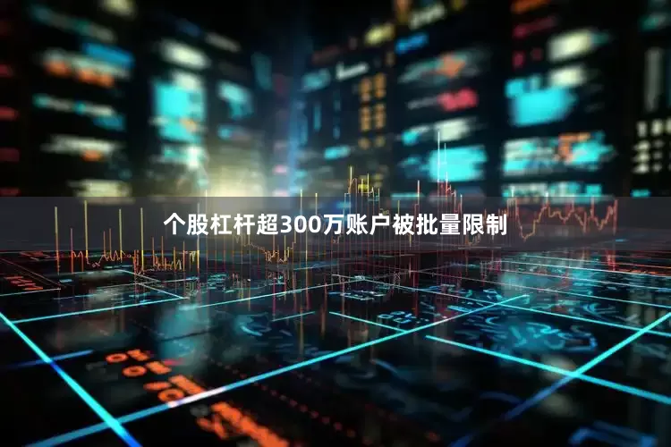 个股杠杆超300万账户被批量限制